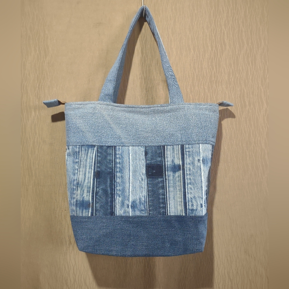 Handmade Upcycled Tote Bag 15